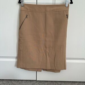 Loft Size 14 tan color pencil skirt